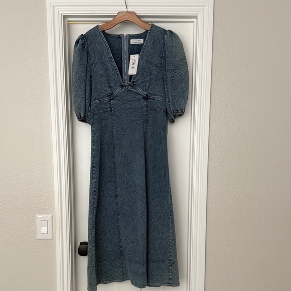 XOXO Denim Long Sleeve Dress - Picture 1 of 5